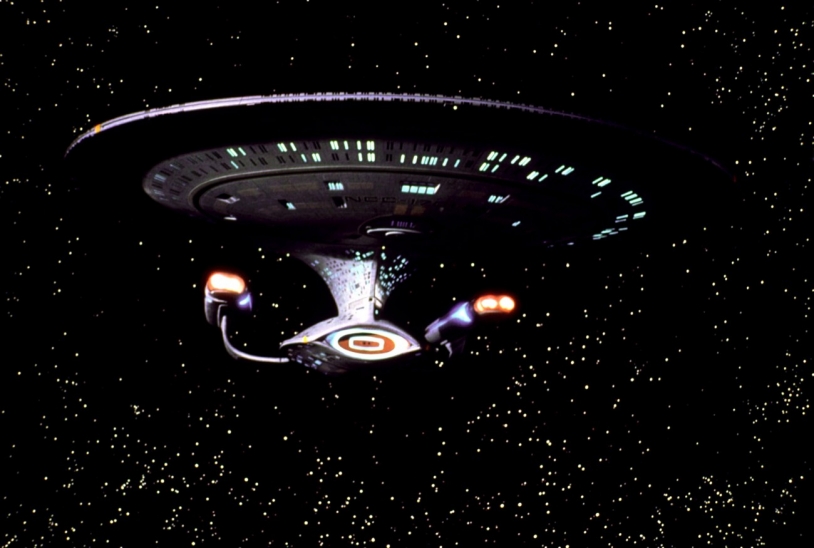 Le vaisseau Entreprise de la série américaine Star Trek, crée par Gene Roddenberry en 1966 © Rue des Archives/BCA